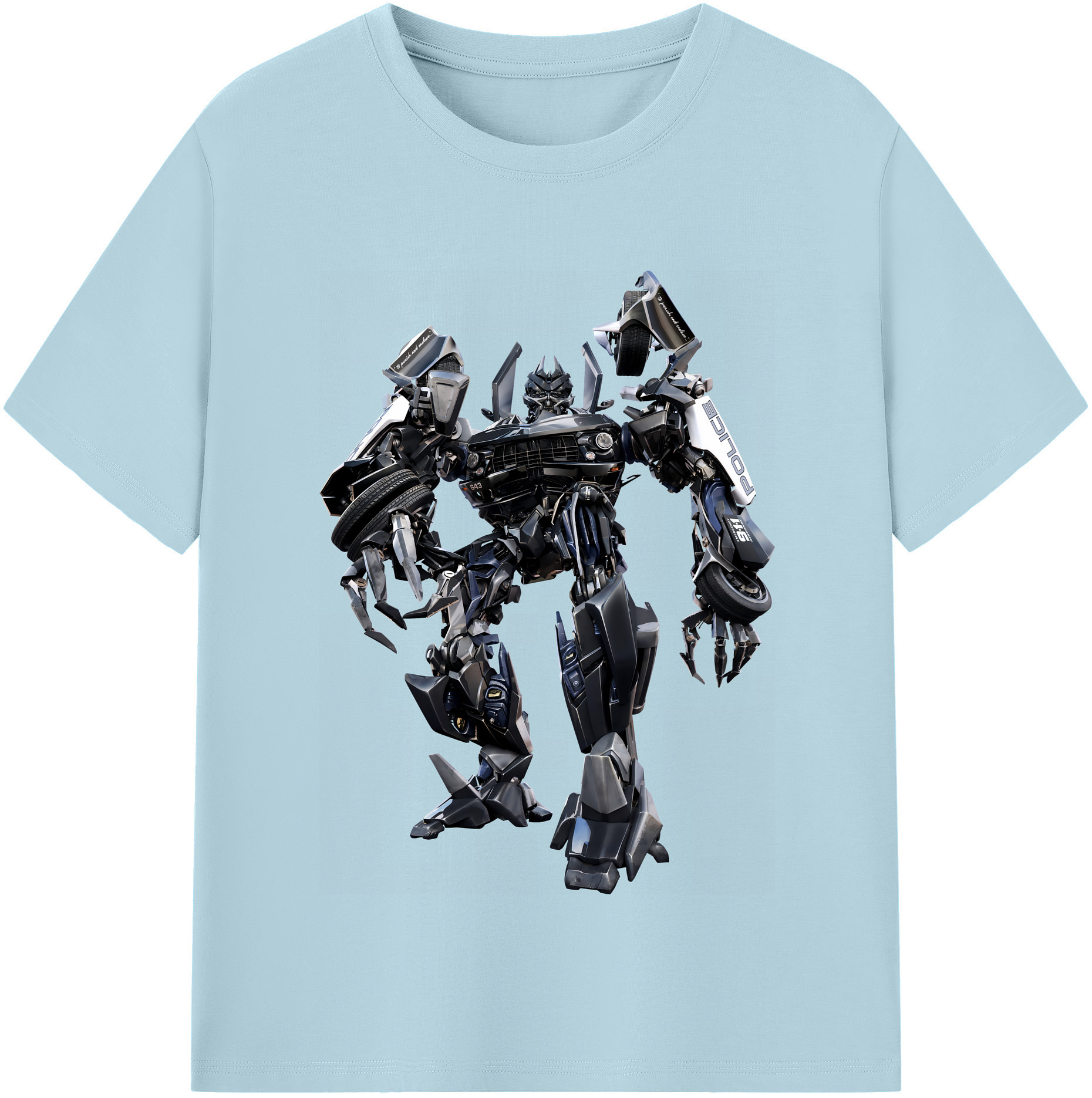 （画像用） Transformers トランスフォーマー 綿100％半袖Tシャツ（フロントプリント）